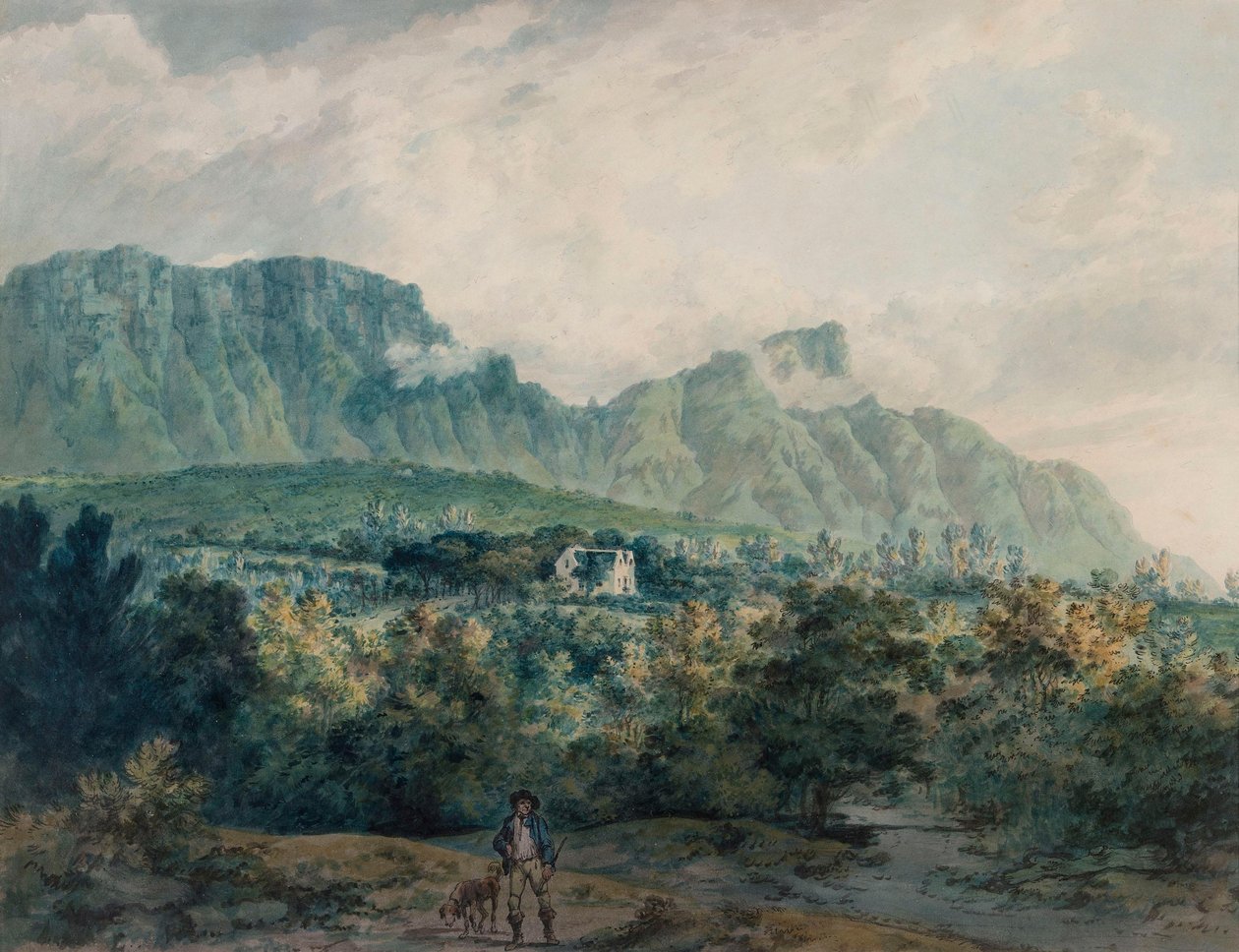 Undercliff, Wight-sziget alkotó: Julius Caesar Ibbetson