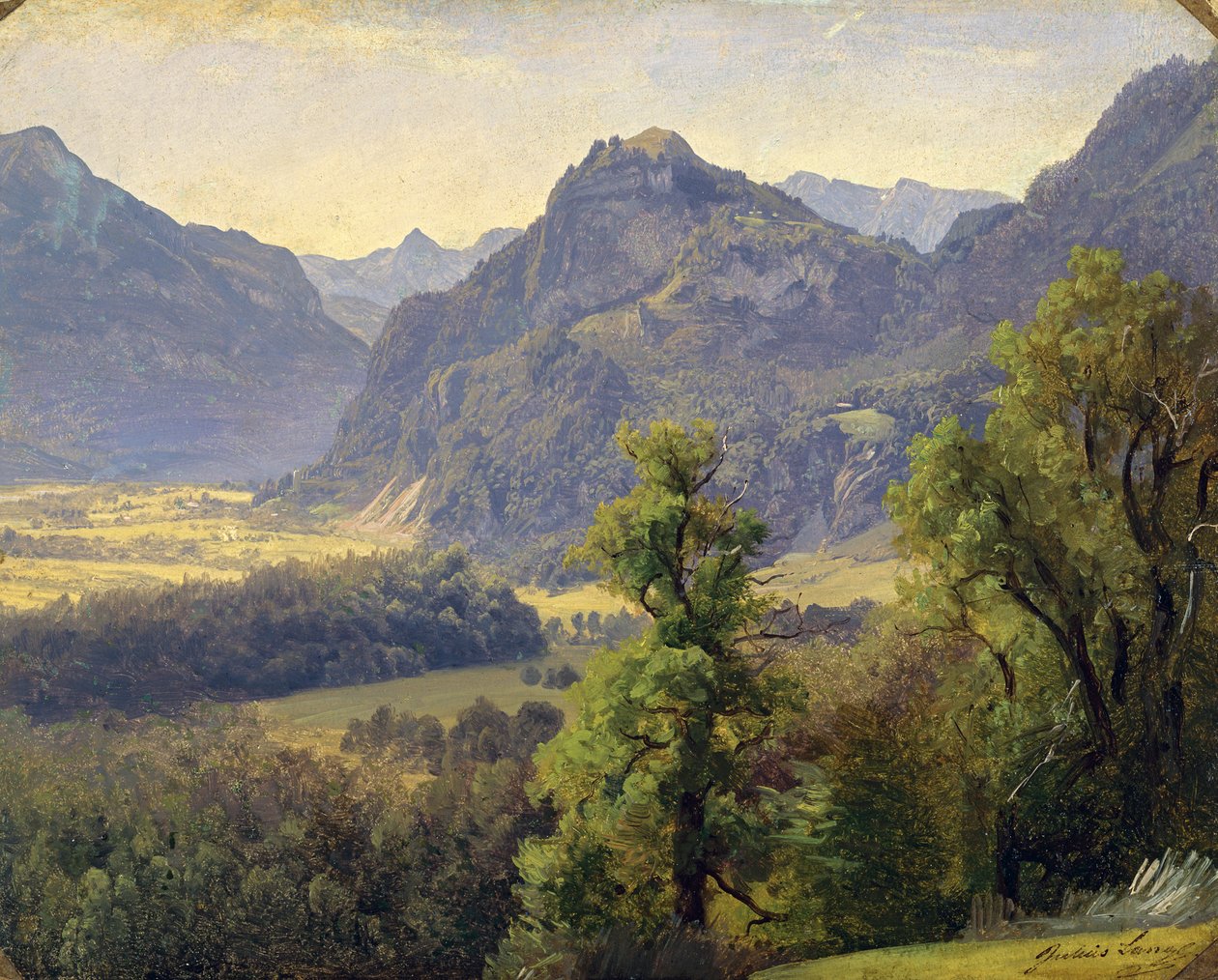 Az Inn-völgy Brannenburg közelében alkotó: Julius Lange