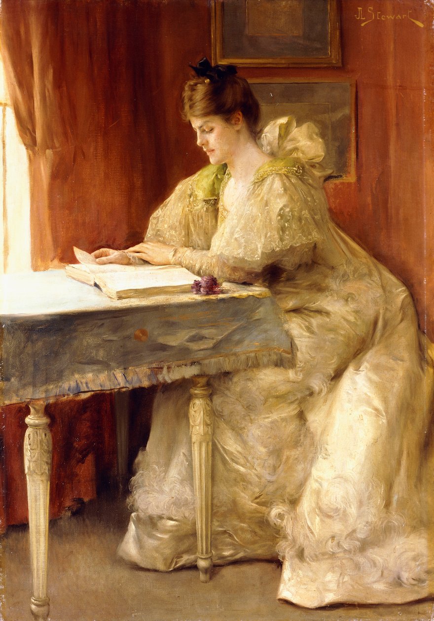 Egy hölgy portréja, alkotó: Julius Leblanc Stewart