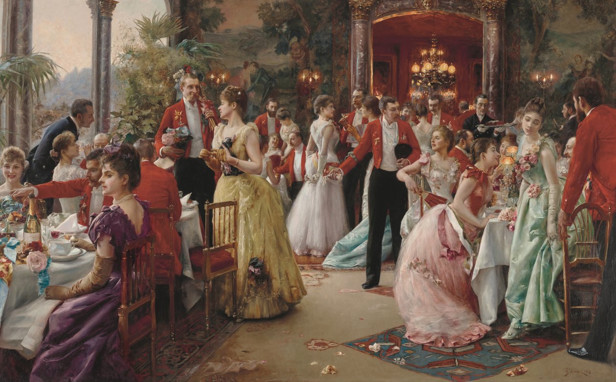A vadászvacsora alkotó: Julius Leblanc Stewart