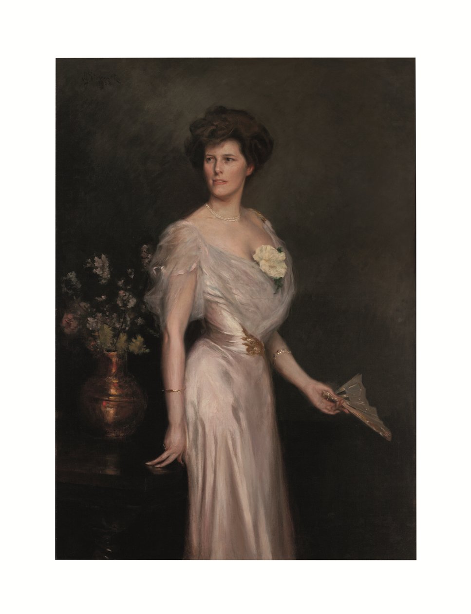 Nő legyezővel : Antonio Yznaga Stewart asszony portréja alkotó: Julius Leblanc Stewart