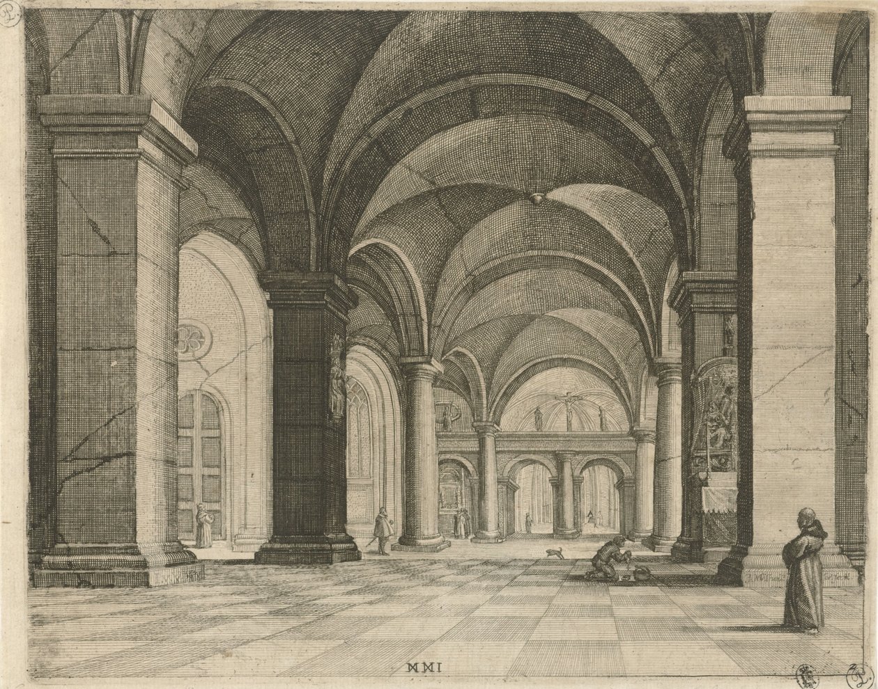 Templombelső Perspektívák (sorozat címe) alkotó: Julius Milheuser