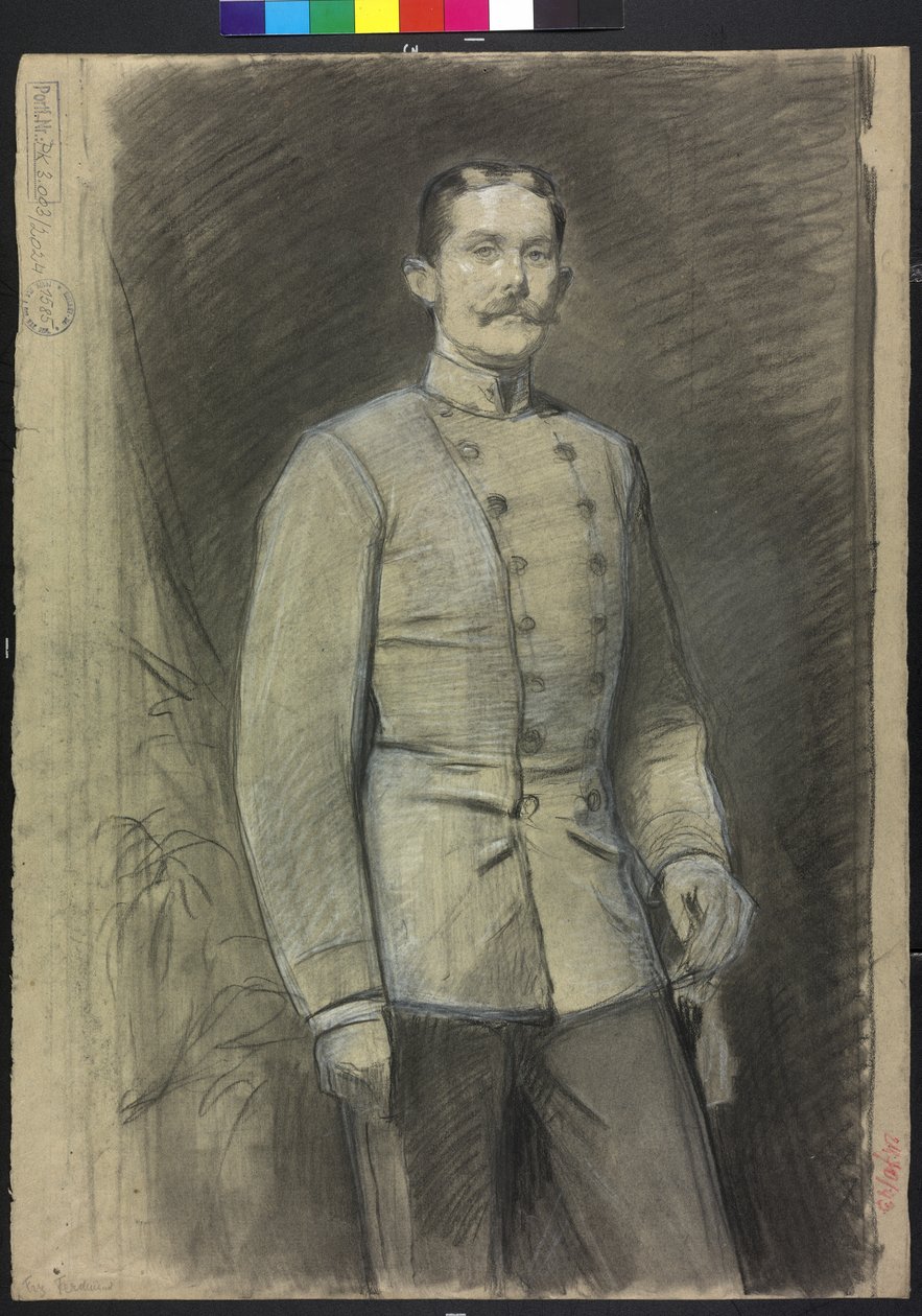 Ferenc Ferdinánd osztrák főherceg, Ausztria-Esztergom főhercege alkotó: Julius Schmid