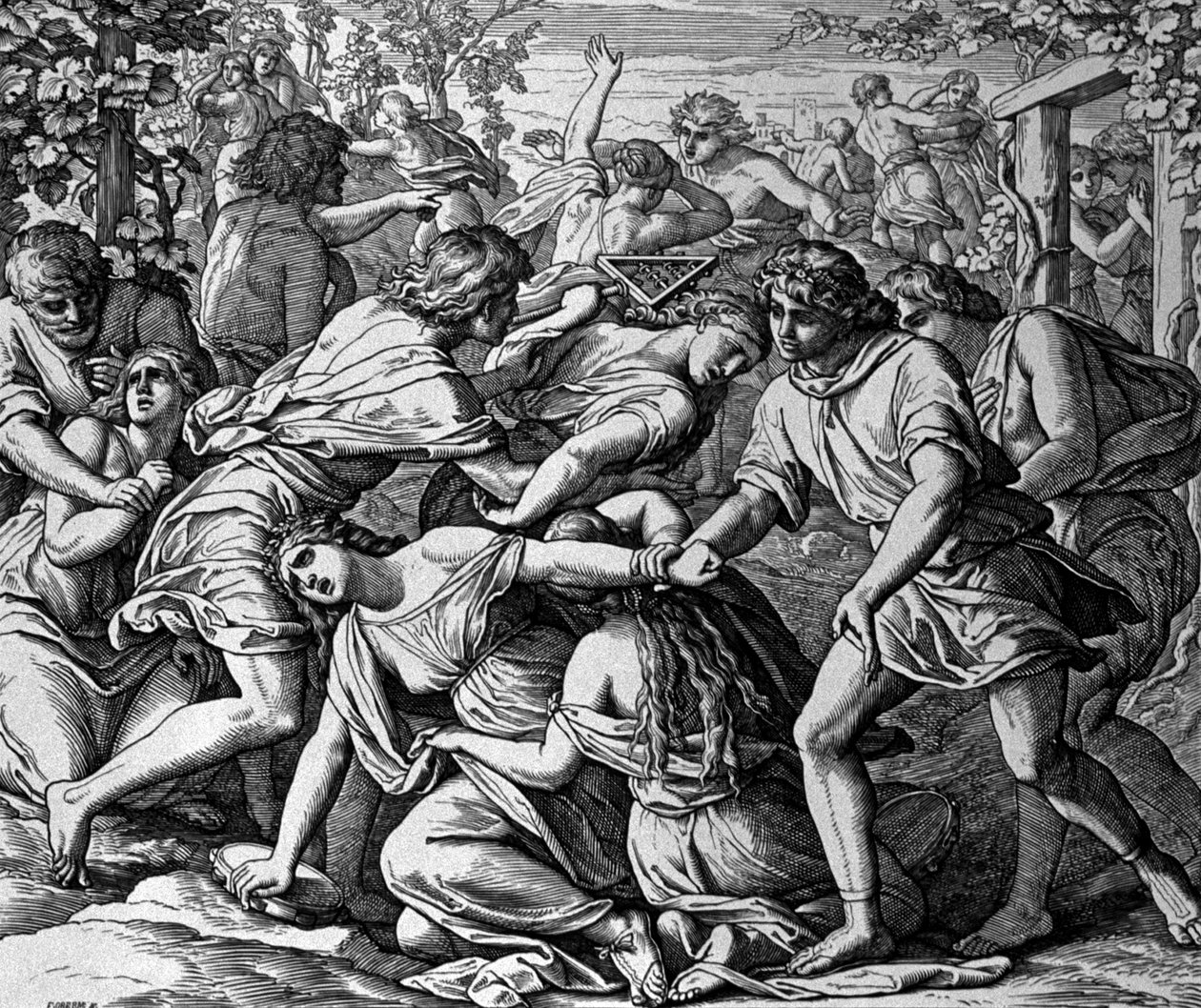 Abduction of the daughters of Israel alkotó: Julius Schnorr von Carolsfeld