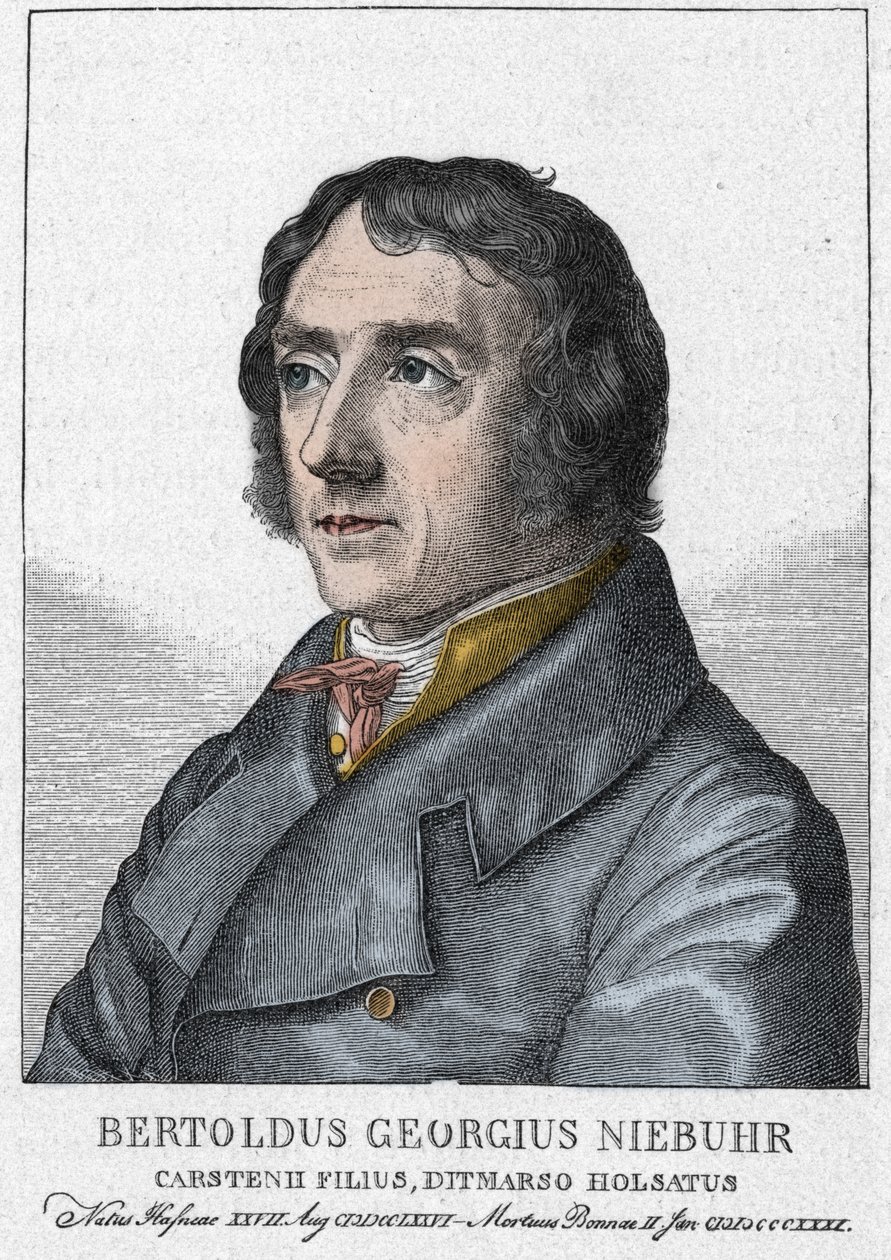 Barthold Georg Niebuhr 1776 - 1831, német történész - Barthold Georg Niebuhr portréja német történész (Koppenhága alkotó: Julius Schnorr von Carolsfeld