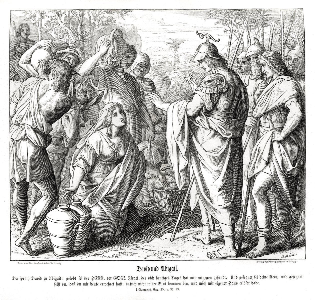 Dávid és Abigail alkotó: Julius Schnorr von Carolsfeld