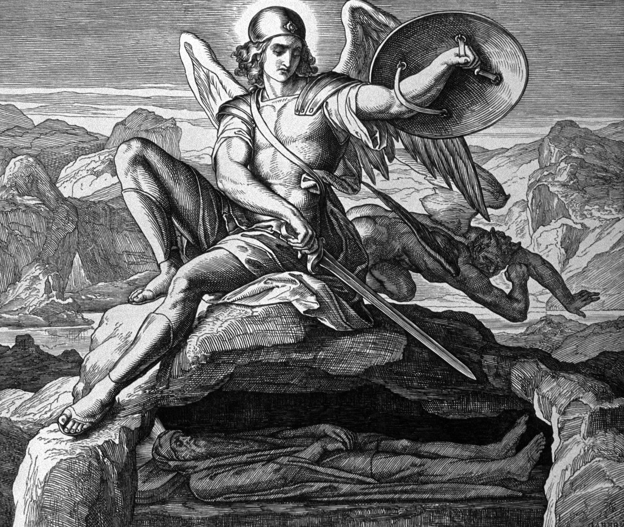Mózes halála alkotó: Julius Schnorr von Carolsfeld