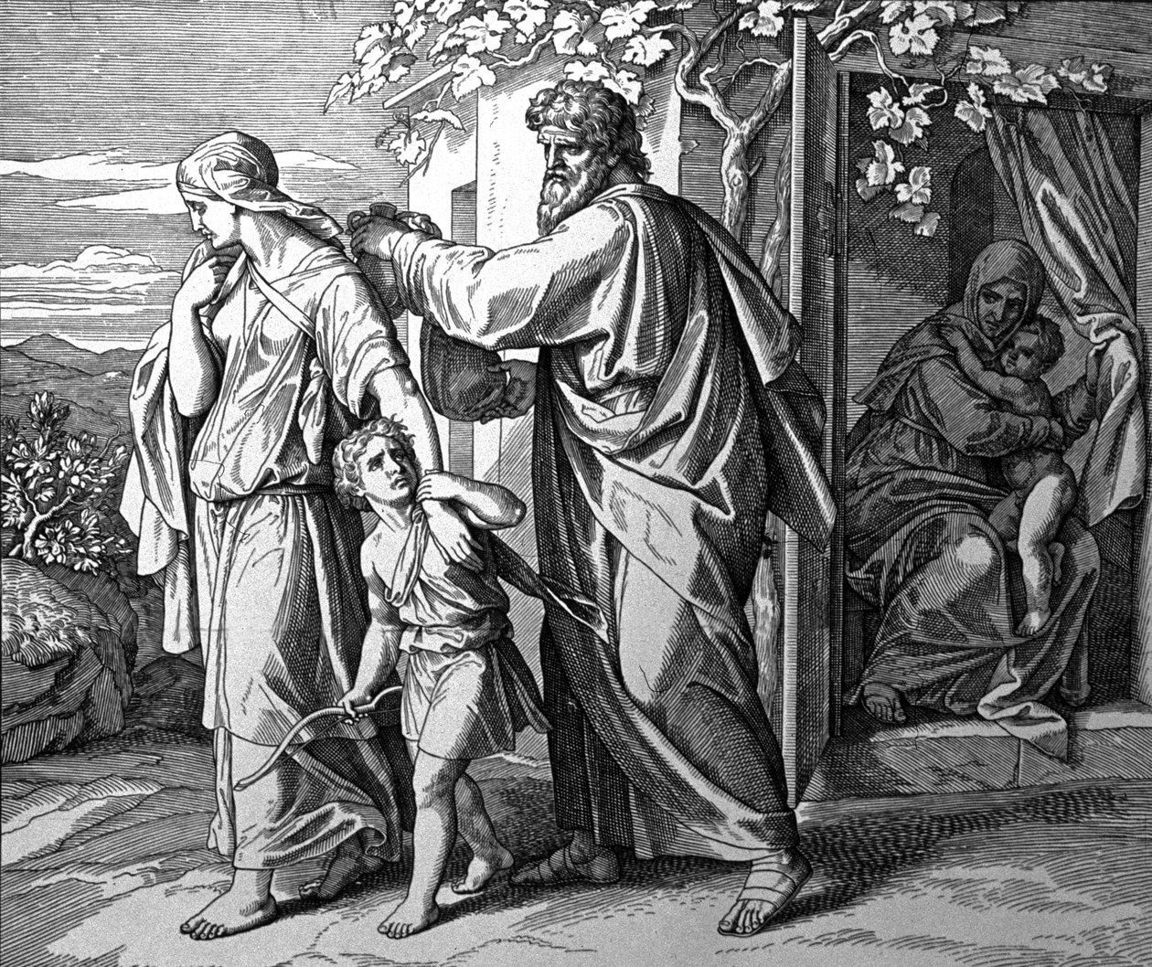Ismael és anyja kiutasítása alkotó: Julius Schnorr von Carolsfeld