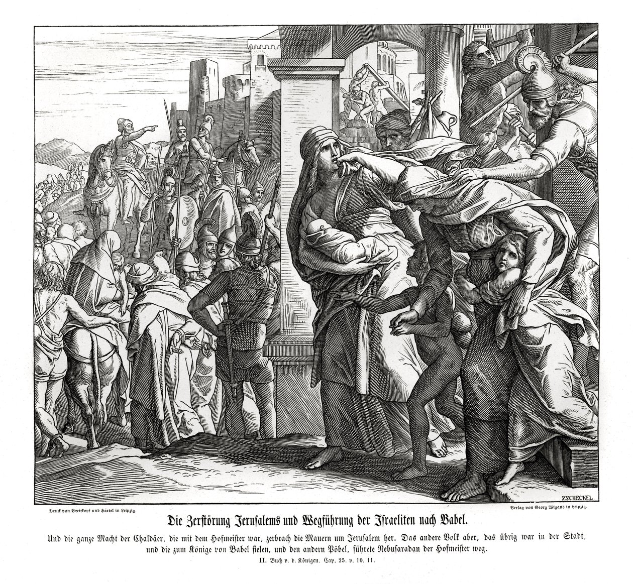 Jeruzsálem bukása, 2 király alkotó: Julius Schnorr von Carolsfeld