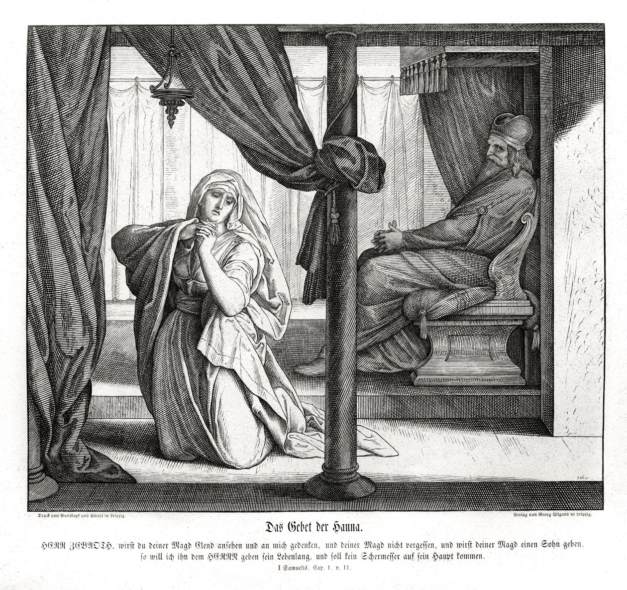 Hannah imája alkotó: Julius Schnorr von Carolsfeld