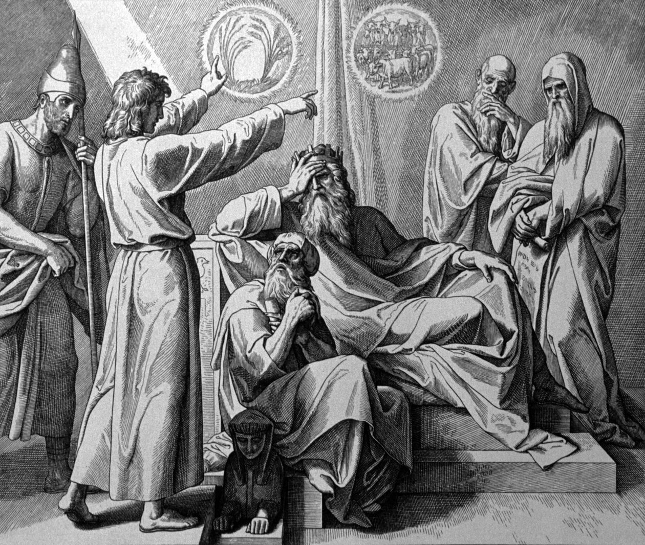 József és a fáraó alkotó: Julius Schnorr von Carolsfeld