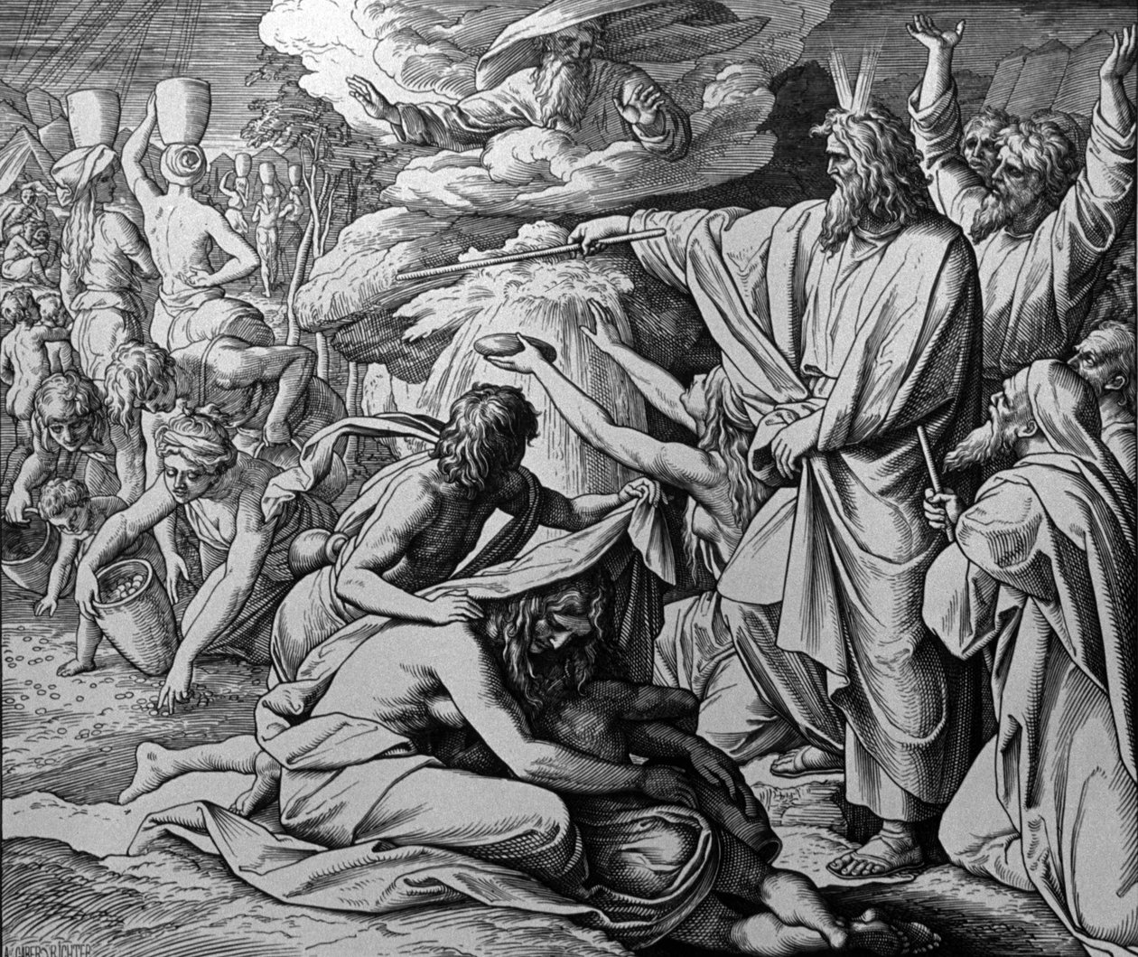 Mózes csodája alkotó: Julius Schnorr von Carolsfeld