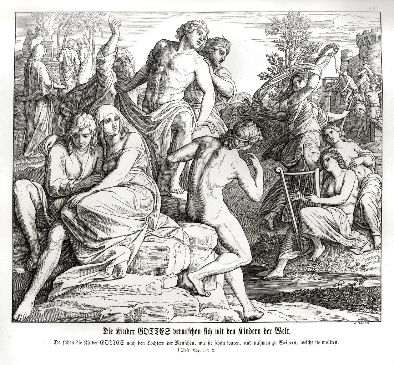Az ember megsokszorozása, Genezis alkotó: Julius Schnorr von Carolsfeld