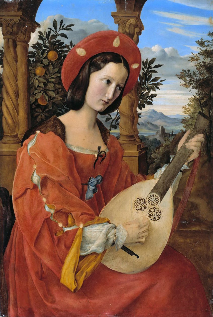 Clara Bianca von Quandt portréja, 1820. alkotó: Julius Schnorr von Carolsfeld