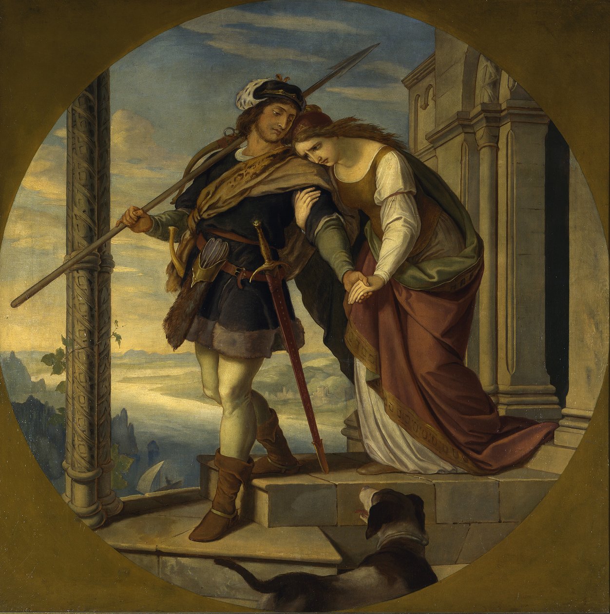 Siegfried búcsúja Kriemhildtől alkotó: Julius Schnorr von Carolsfeld