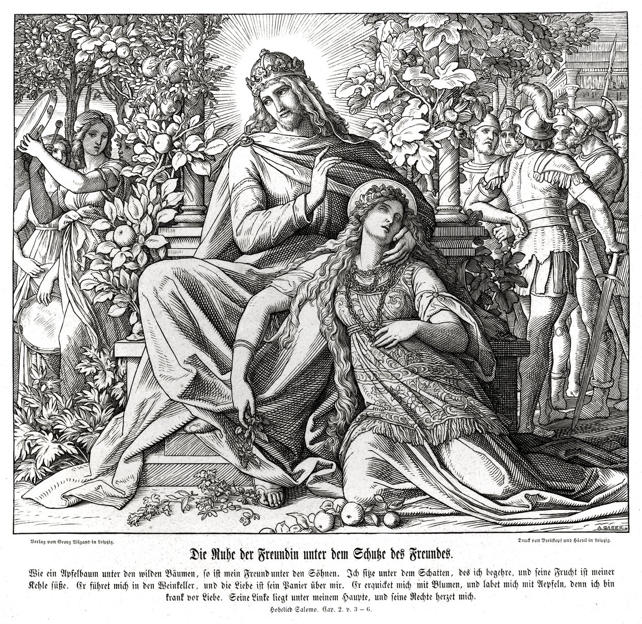 Salamon éneke alkotó: Julius Schnorr von Carolsfeld