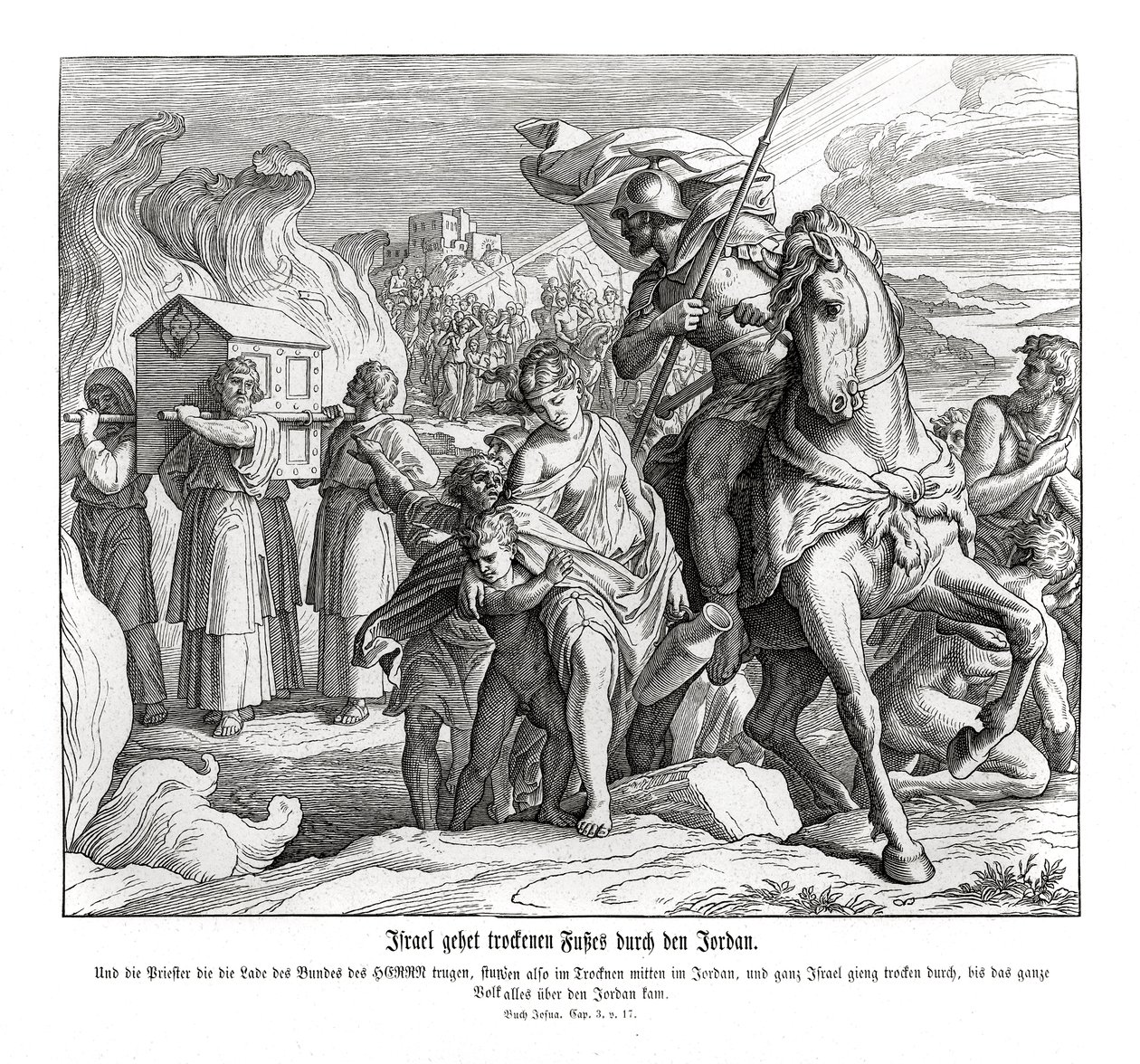 A Jordánon átkelõ frigyláda, Józsué alkotó: Julius Schnorr von Carolsfeld