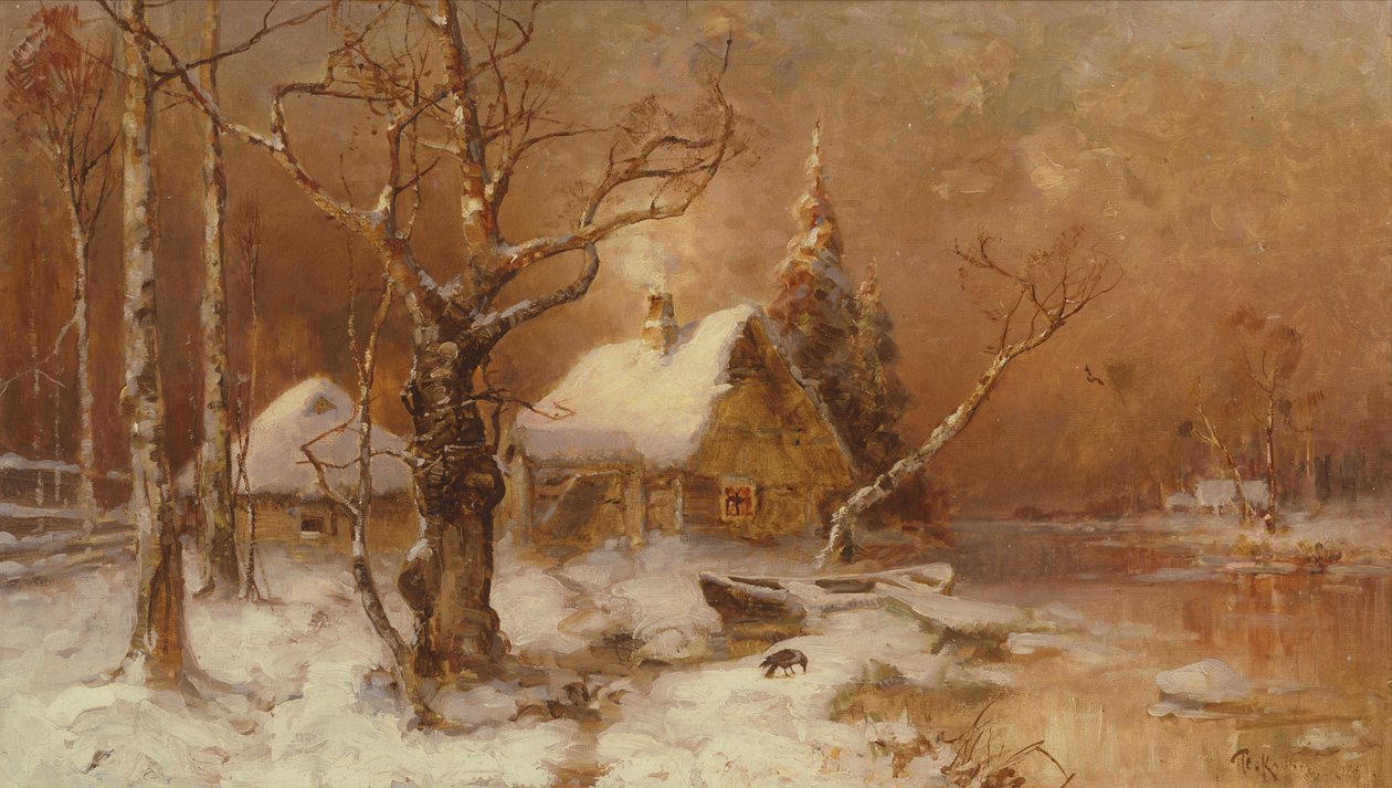 Téli táj alkotó: Julius Sergius von Klever
