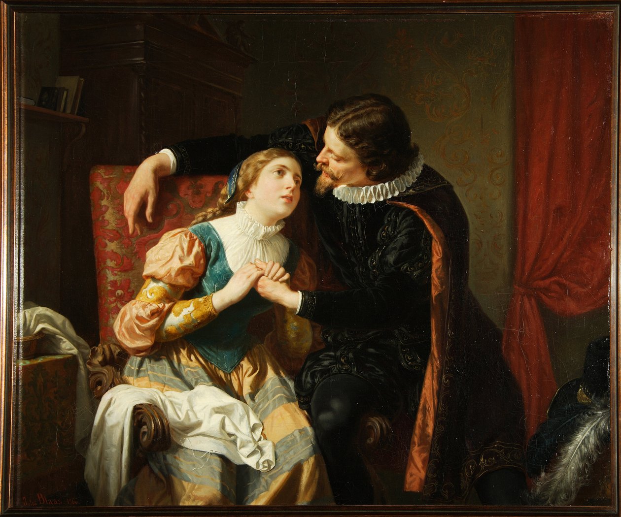 Egmont és Klärchen alkotó: Julius von Blaas