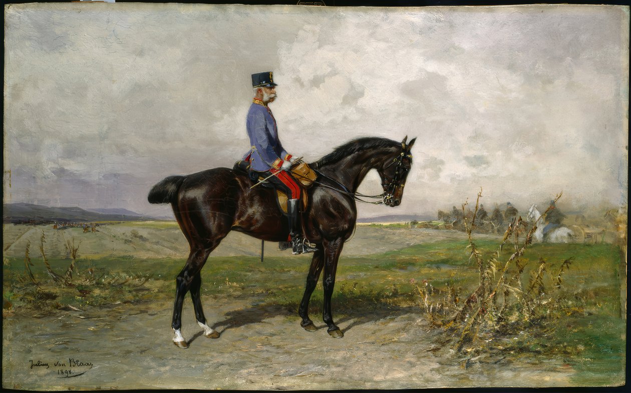 Ferenc József, Reiterbildnis / Blaas alkotó: Julius von Blaas