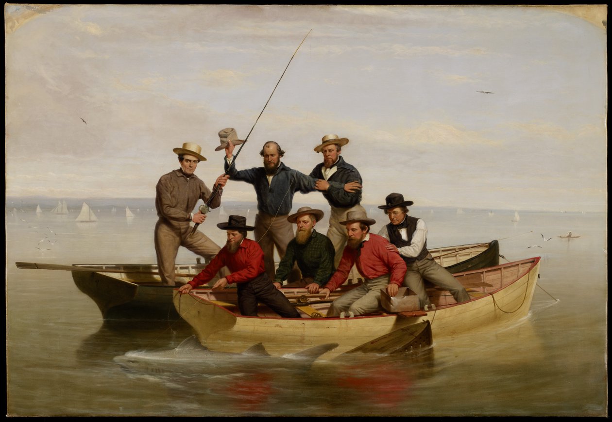 Horgászparti Long Islanden, 1860 alkotó: Junius Brutus Stearns