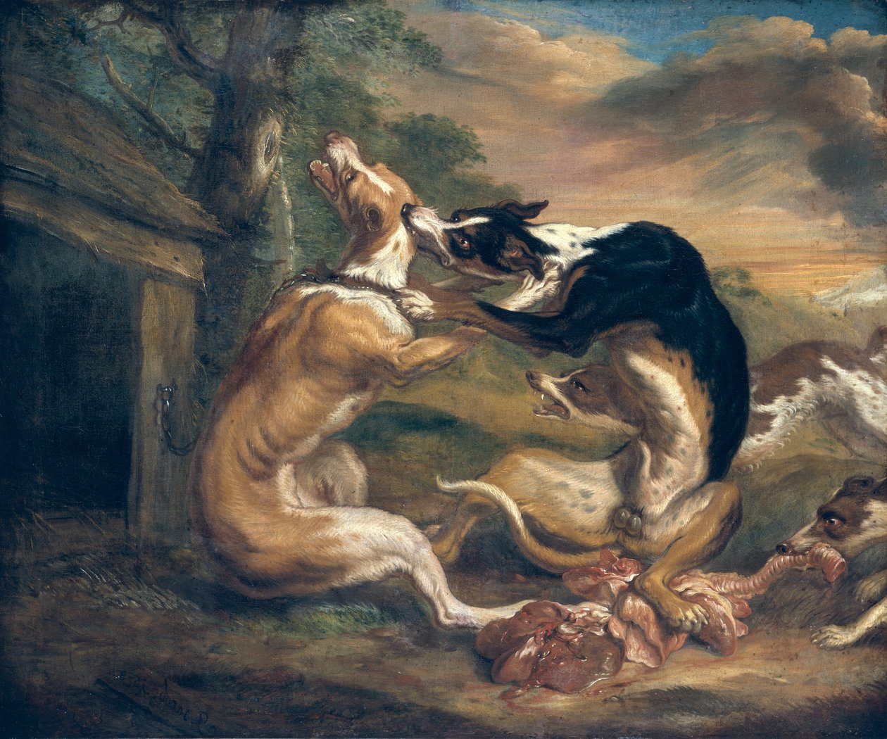 Kutyaviadal, 1678 alkotó: Juriaen Jacobsz