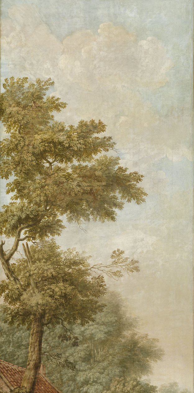 Három falvédő, holland tájjal Tapéta festés Három tapéta festmény egy holland tájról Három tapéta festmény egy holland tájról alkotó: Jurriaan Andriessen (attributed to)