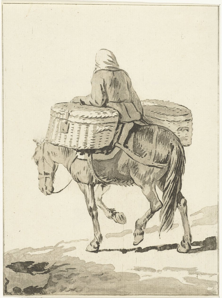 Nő a lovon alkotó: Jurriaan Cootwijck (attributed to)