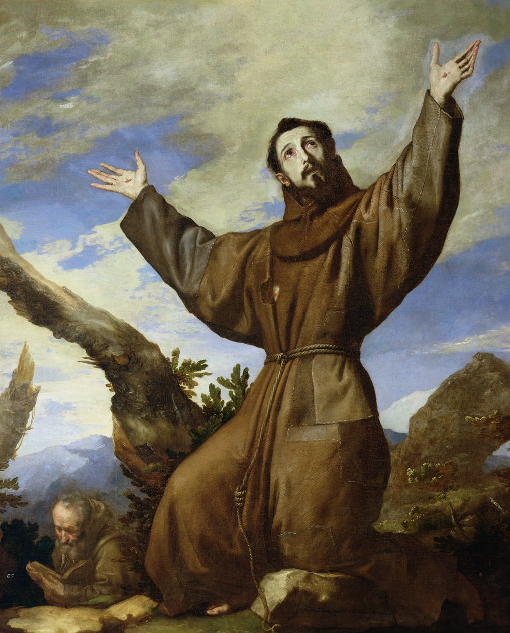 Assisi Szent Ferenc (kb.1182-1220) 1642 alkotó: Jusepe de Ribera