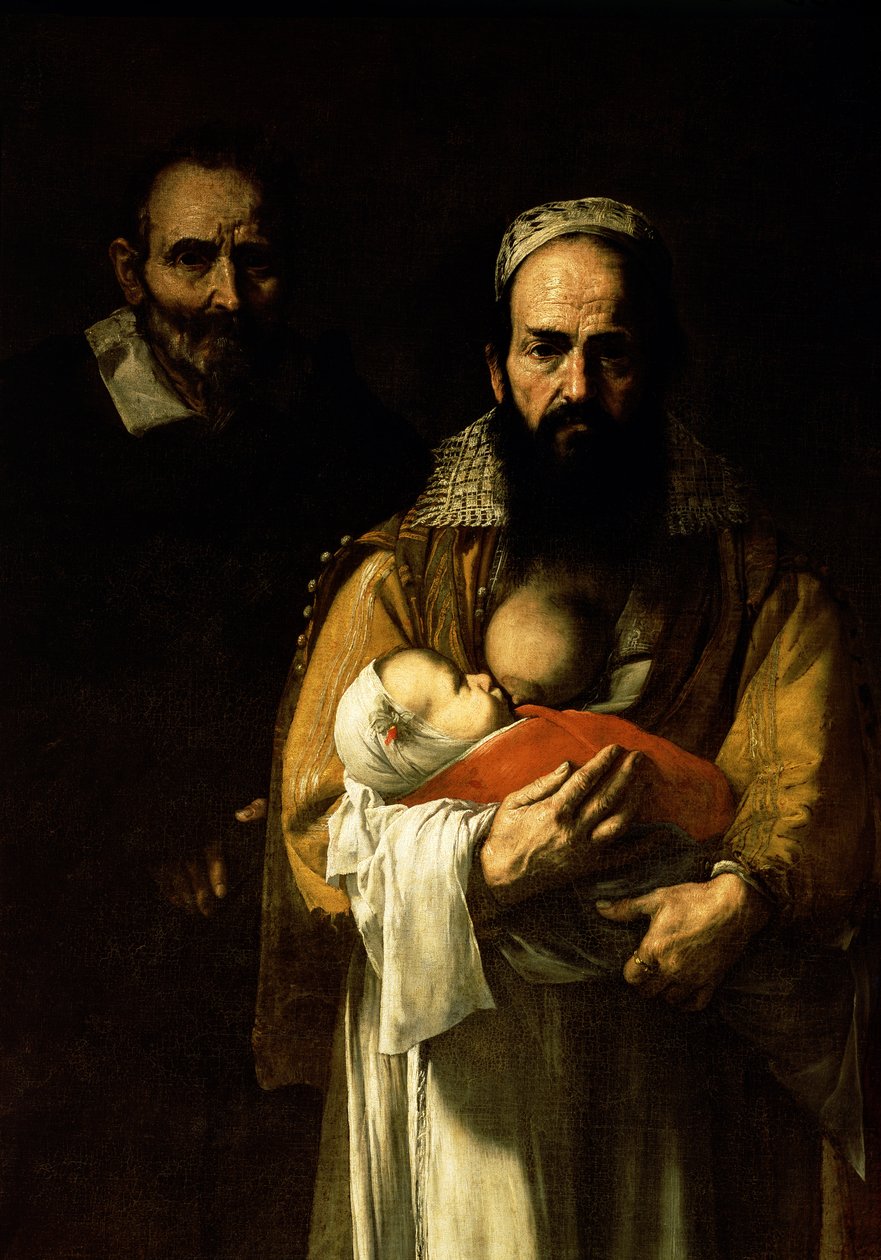 A szakállas nő szoptat, 1631 (a 84020 részlete) alkotó: Jusepe de Ribera