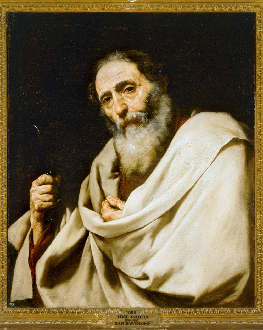 Szent Bertalan ... (festmény vászonra) alkotó: Jusepe de (1591-1652) Ribera