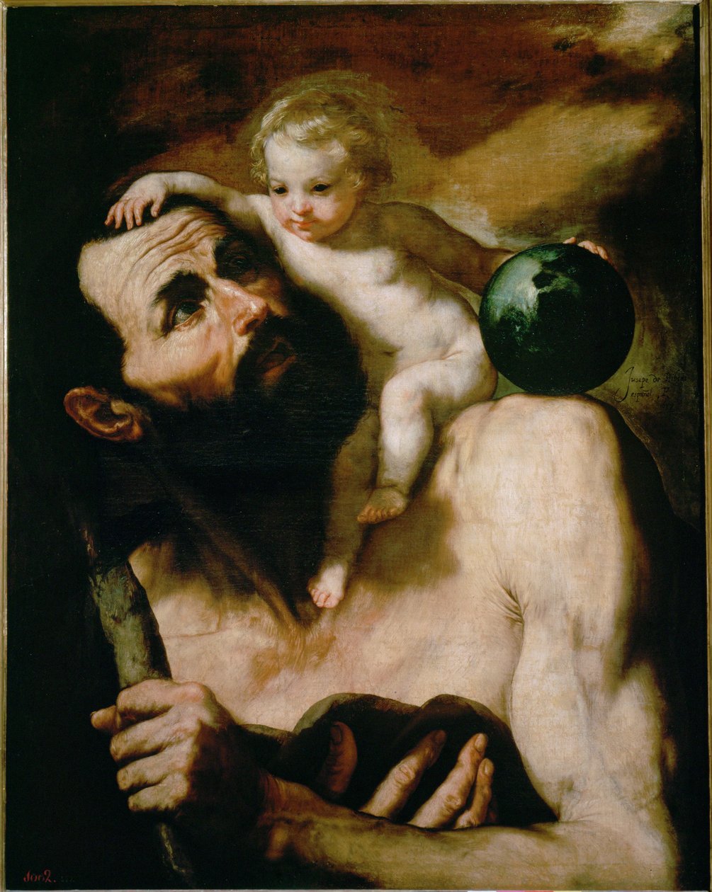 Szent Kristóf ... (festmény vászonra) alkotó: Jusepe de (1591-1652) Ribera