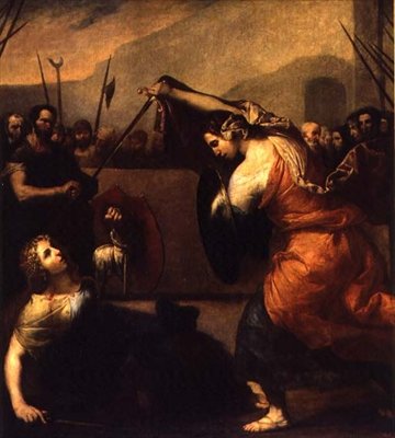 Carazzi Isabella párbaja és Pettinella Diambra alkotó: Jusepe de Ribera