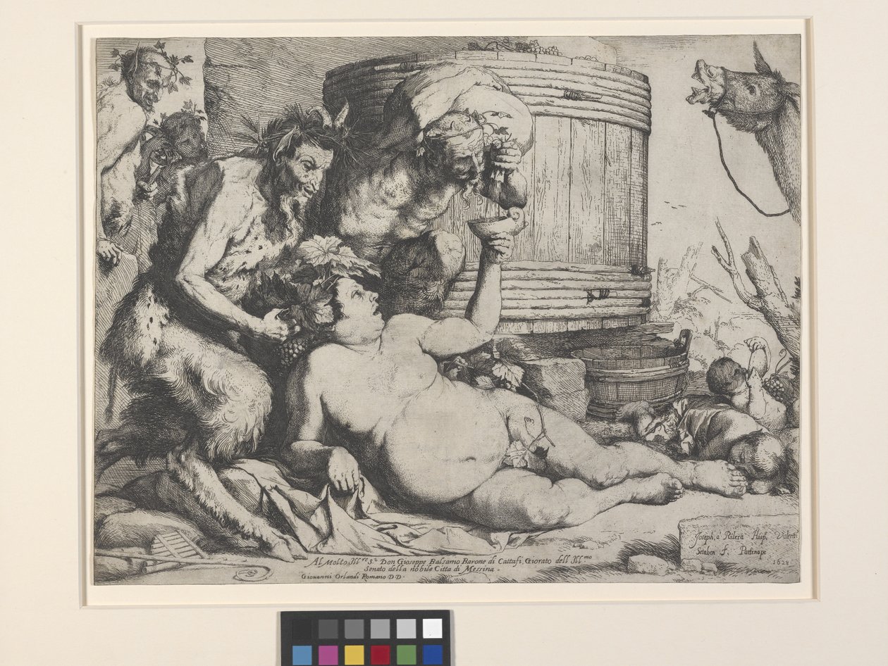 Részeg Silenus (rézkarc) alkotó: Jusepe de Ribera