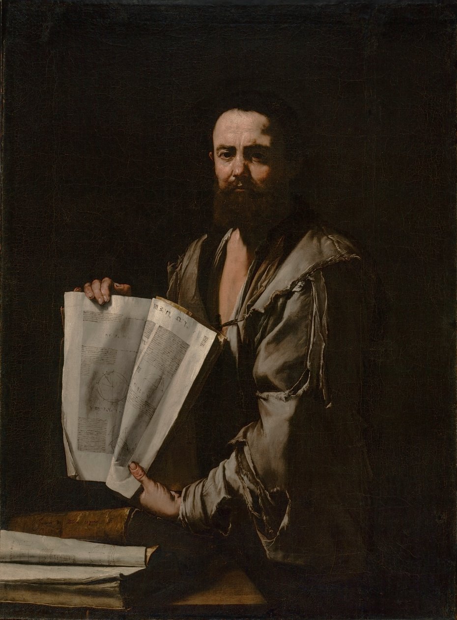 Eukleidész, 1630-35 körül alkotó: Jusepe de Ribera