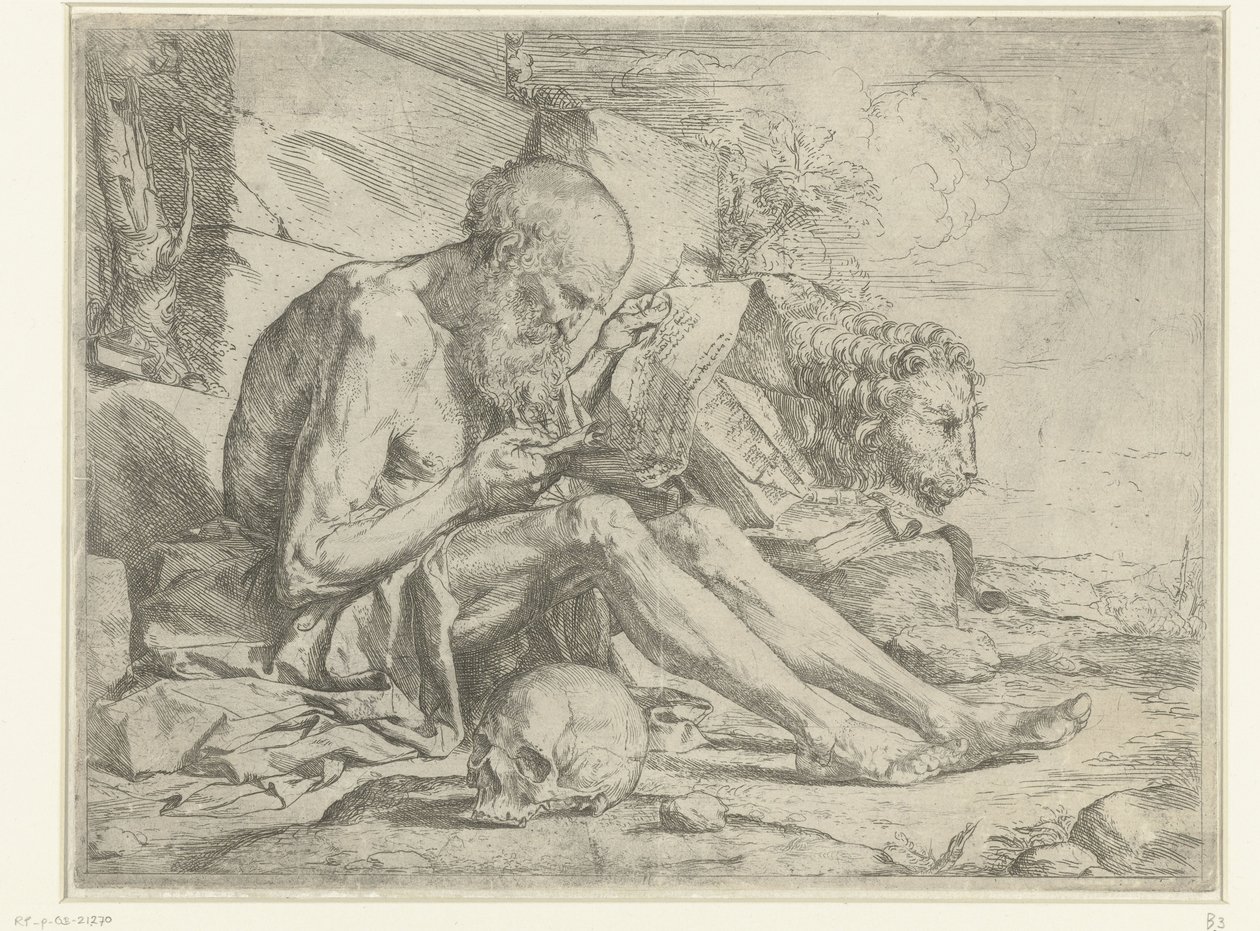 Szent Jeromos felolvasás alkotó: Jusepe de Ribera