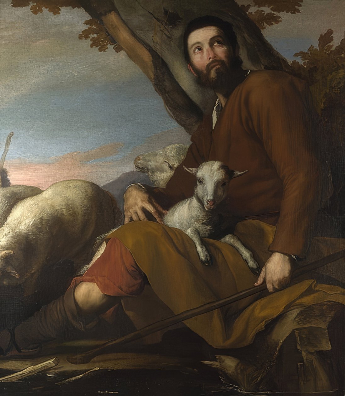 Jákob Lábán nyájával. Valószínűleg 1638 alkotó: Jusepe de Ribera