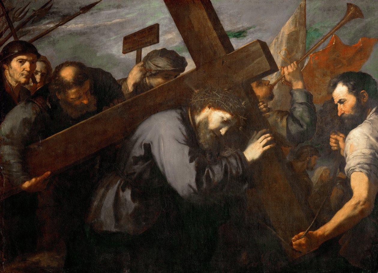 Jesus portant la Croix – Krisztus, aki keresztet visz – Jose de Ribera (1591-1652). Olaj, vászon, c. 1635. Mérete : 144x198 cm. Művészettörténeti Múzeum, Vienne alkotó: Jusepe de Ribera