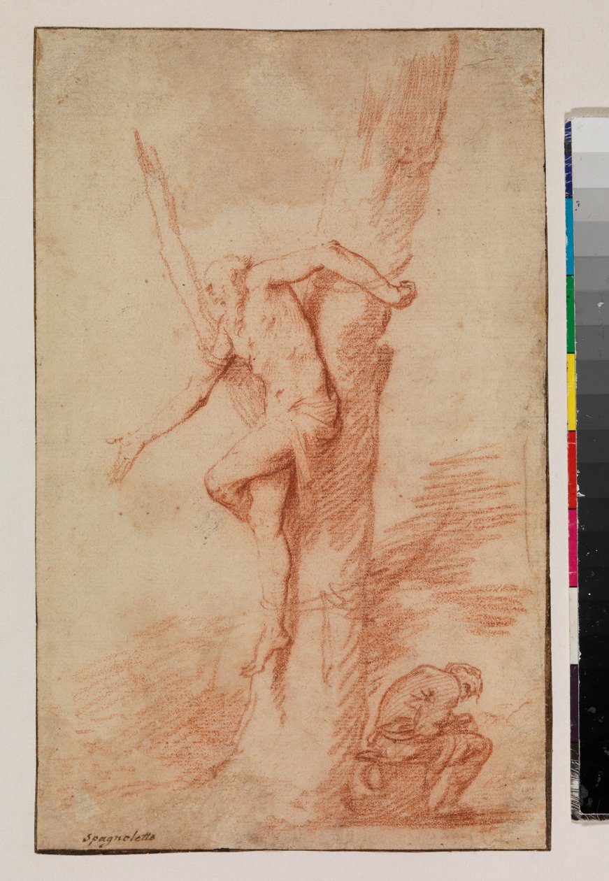 Fára kötött ember, pihenő alak, 1630-35 alkotó: Jusepe de Ribera