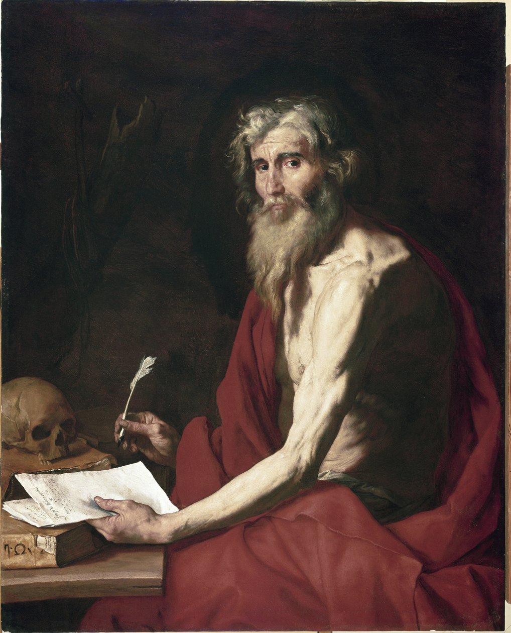 Szent Jeromos Jusepe festménye alkotó: Jusepe de Ribera