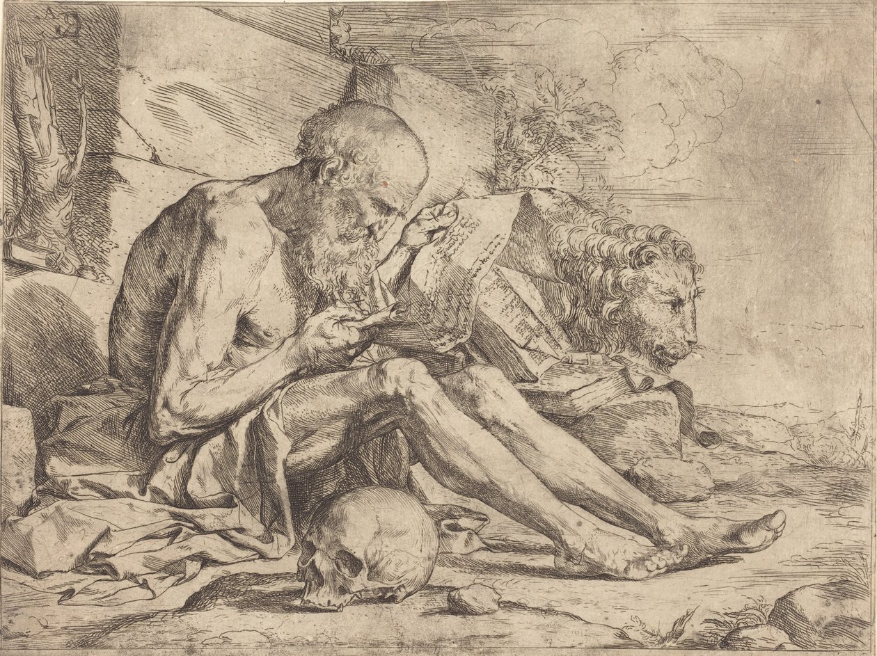 Szent Jeromos olvasás közben alkotó: Jusepe de Ribera