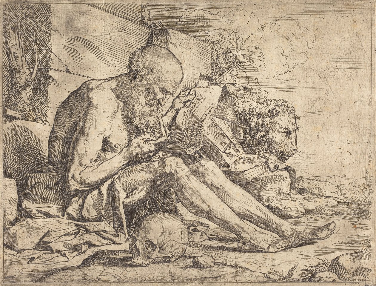 Szent Jeromos olvas alkotó: Jusepe de Ribera
