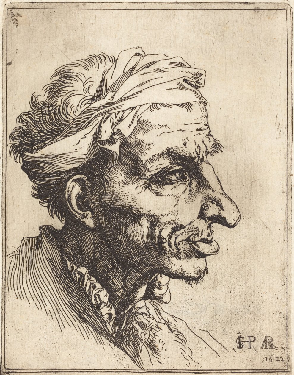 Kis groteszk fej alkotó: Jusepe de Ribera