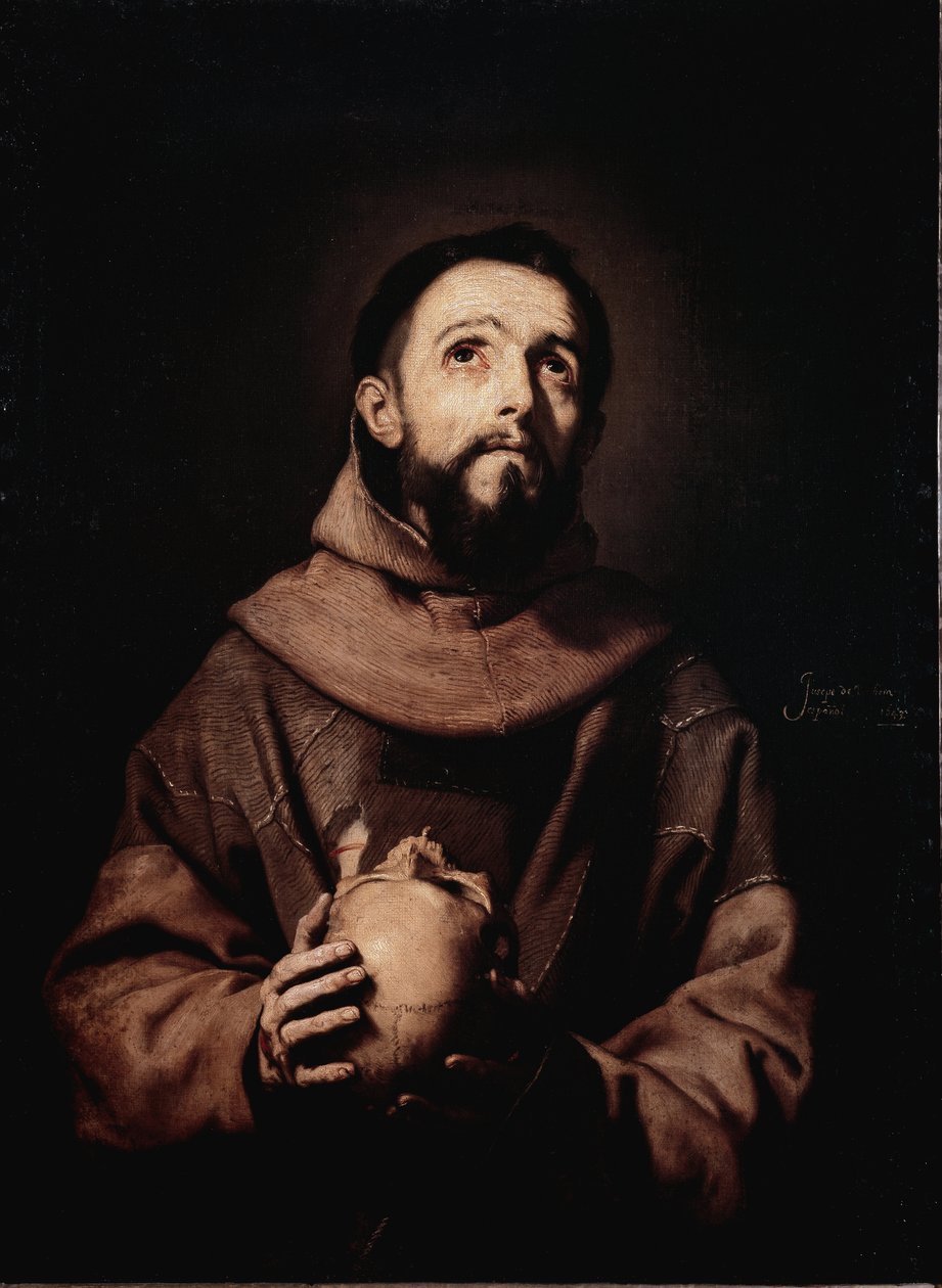 Assisi Szent Ferenc (olaj, vászon alkotó: Jusepe de Ribera
