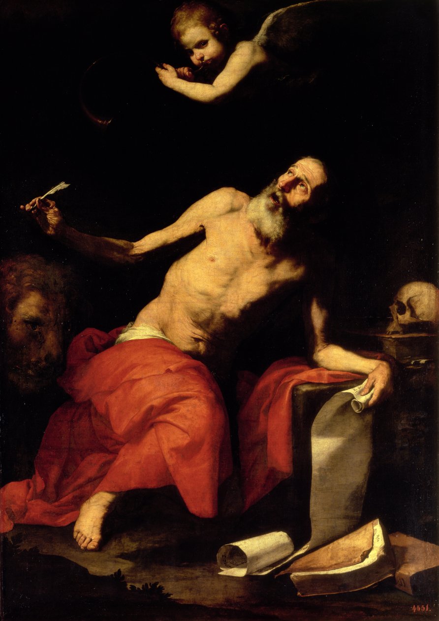 Szent Jeromos meghallja az utolsó trombitát, 1626 alkotó: Jusepe de Ribera