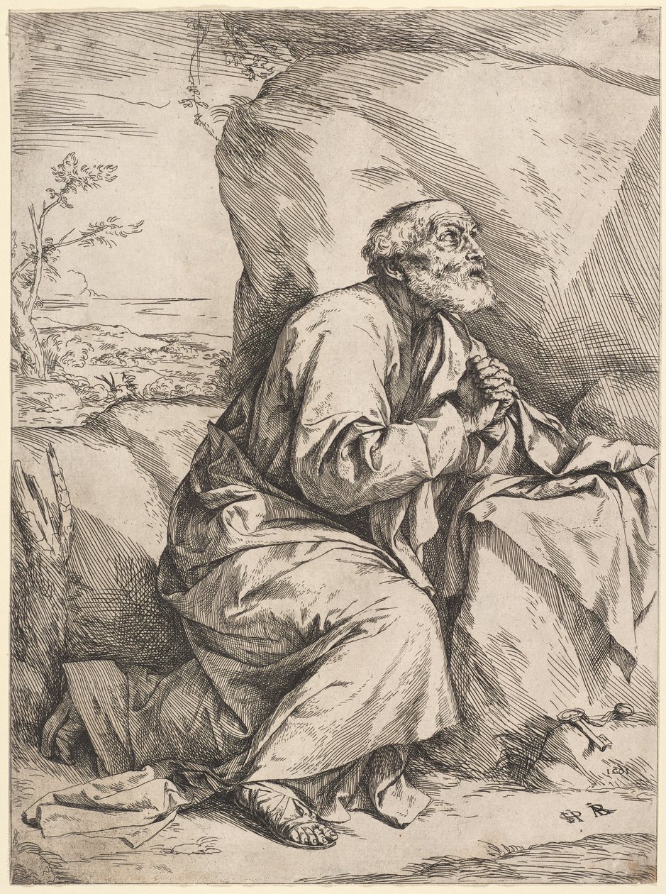 Szent Péter bűnbánata alkotó: Jusepe de Ribera