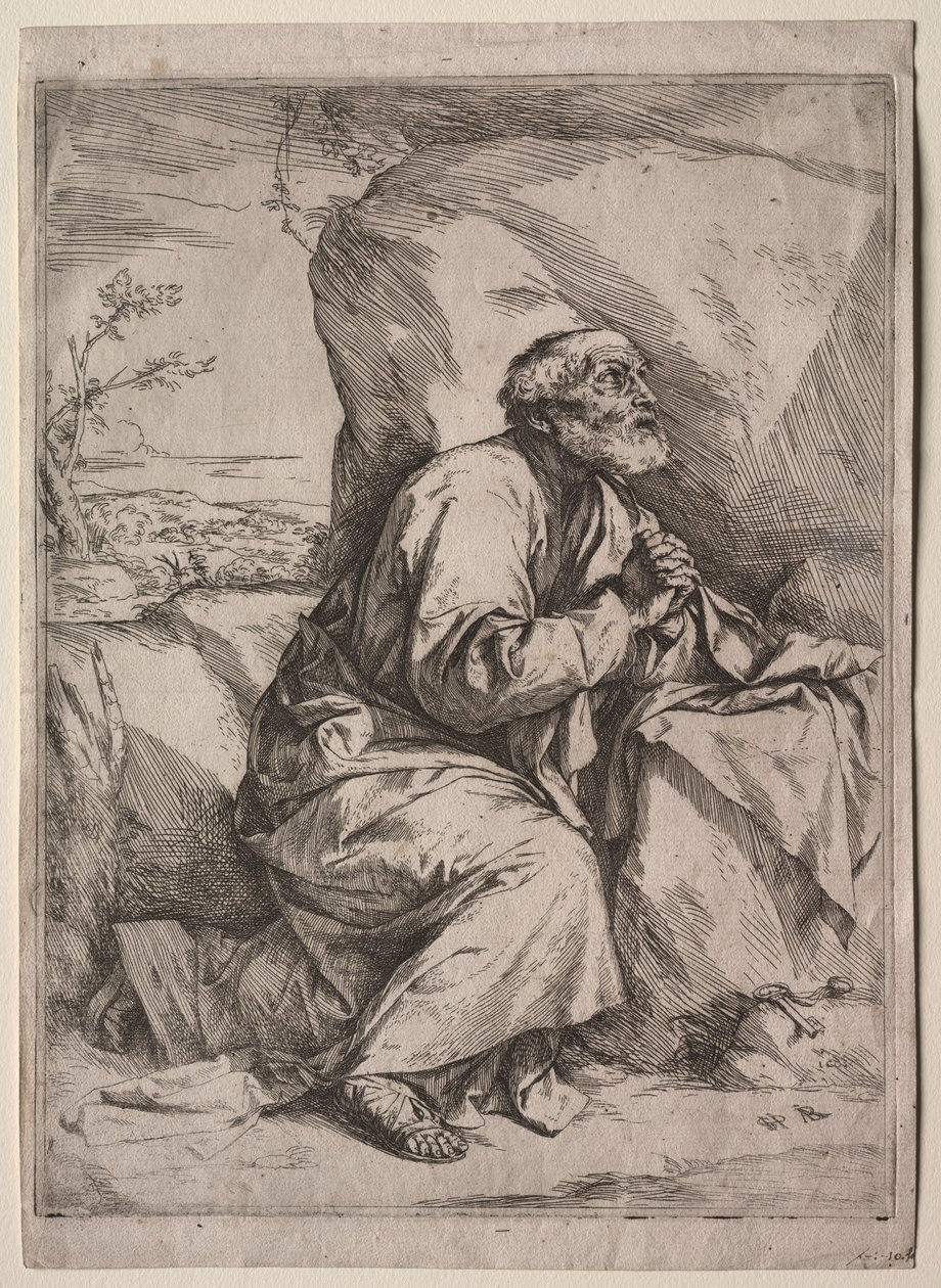 A bűnbánó Szent Péter alkotó: Jusepe de Ribera