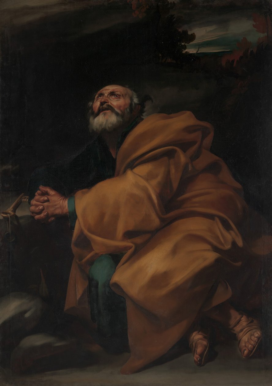 Szent Péter könnyei, kb. 1612-13. alkotó: Jusepe de Ribera