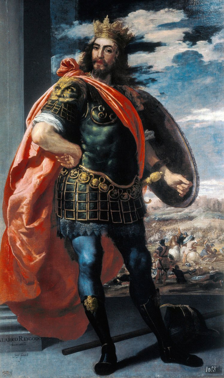 II. Alarik vizigót király (484-507) ábrázolása (olaj, vászon) alkotó: Jusepe or Jose (c.1605 1656) Leonardo