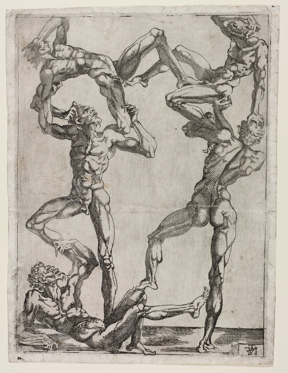 Öt ember piramisa, c. 1543. alkotó: Juste de Juste